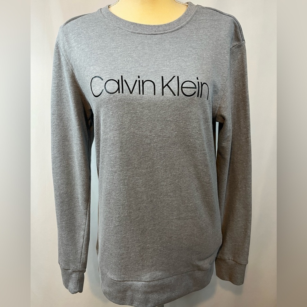 Calvin Klein Grey Long Sleeve Sweatshirt Size Small